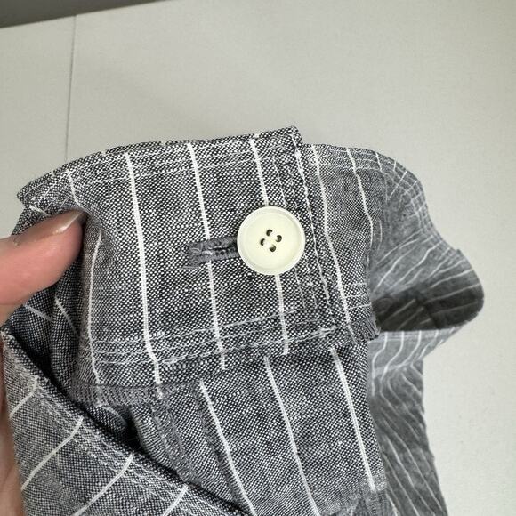 Gerry Weber Womens Pants 18 Blue 100% Linen Striped Trouser Beachy Nautical - Picture 13 of 14